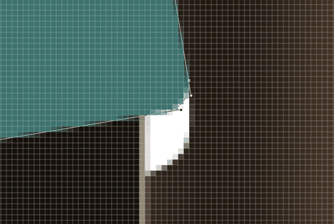 Select green shape