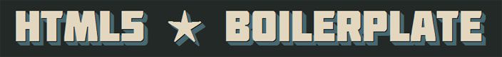 A screenshot of the HTML5 Boilerplate logo