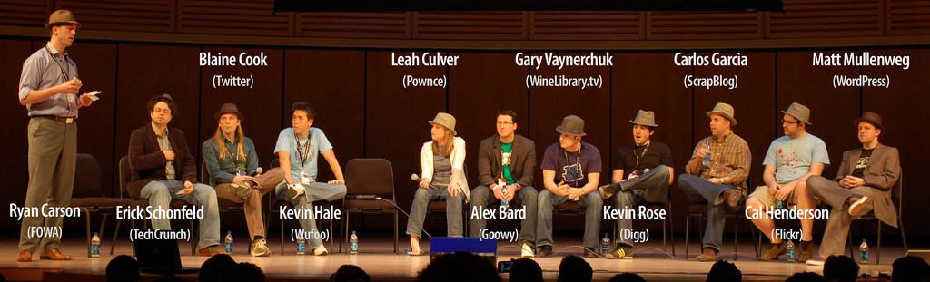 The lineup of speakers at Future of Web Apps Miami