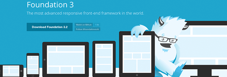 Screenshot of the Foundations Theme Web Site Header