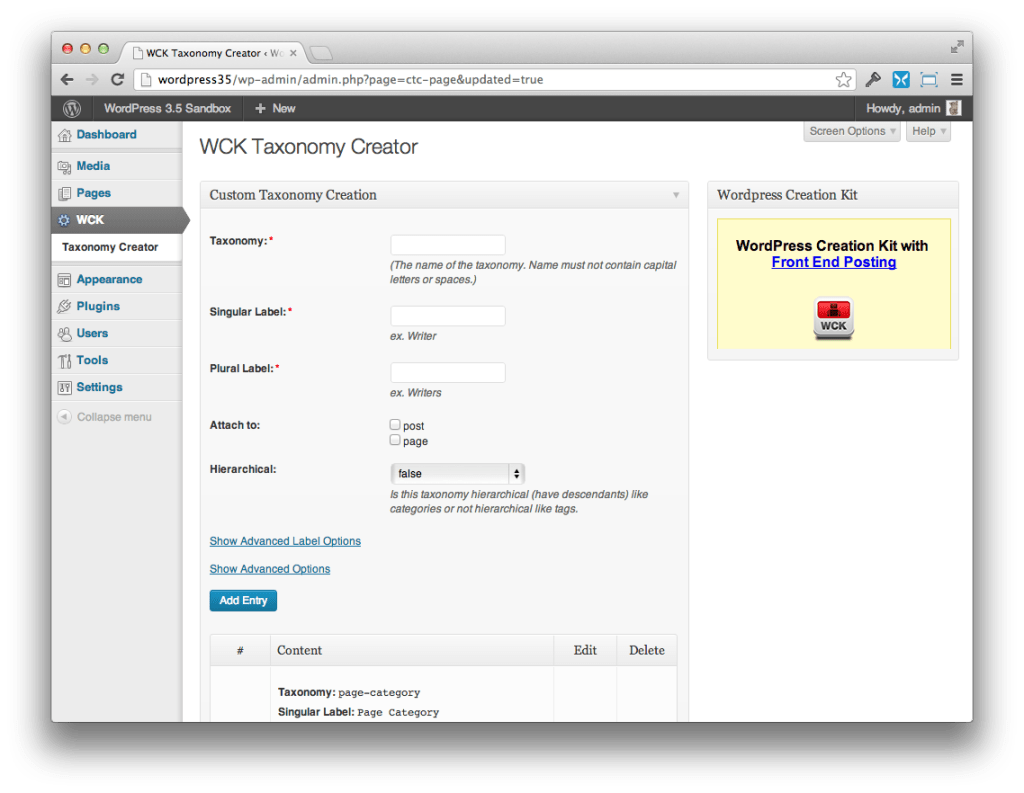 A New Way to Use WordPress to Kill Your Competition wck taxonomy creator 1024x793 A New Way to Use WordPress to Kill Your Competition