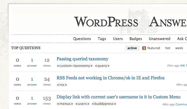 wordpress open source projects stackexchange overflow questions 2013 homepage