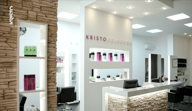 kristo website beauty salon layout design