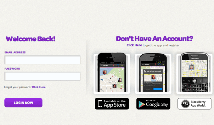 life360 startup mobile login form app