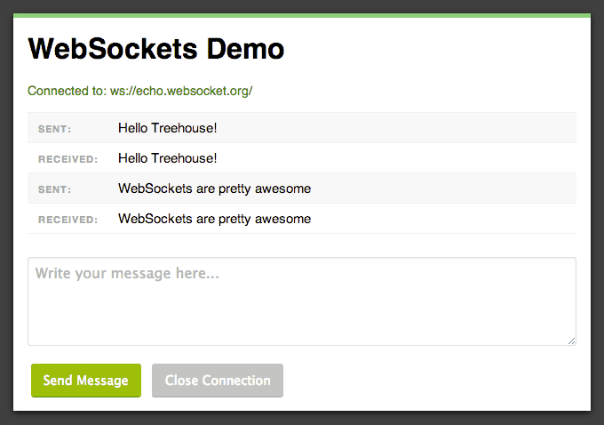 Building a WebSockets Demo Application