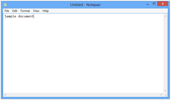 On Windows, the app Notepad allows users to edit plain text documents.