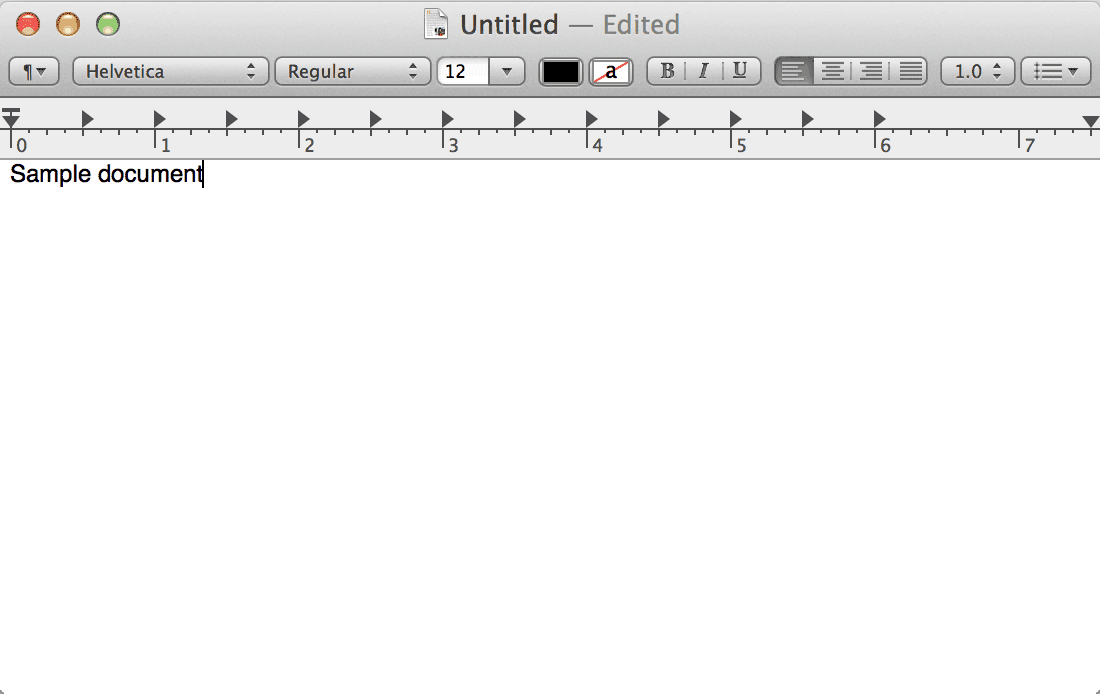 On Mac OS X, the app TextEdit allows users to edit plain text documents, provided the "Make Plain Text" option is set in the Format menu.