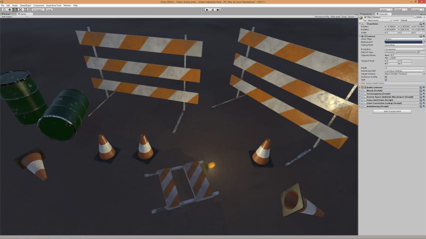 Screenshot of a Unity scene with no image effects.